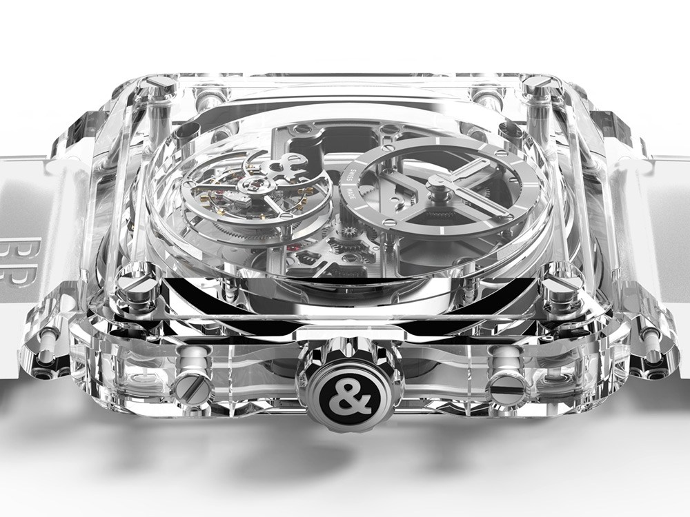 Replicas Bell & Ross BR-X1 Esqueleto Tourbillon reloj de zafiro