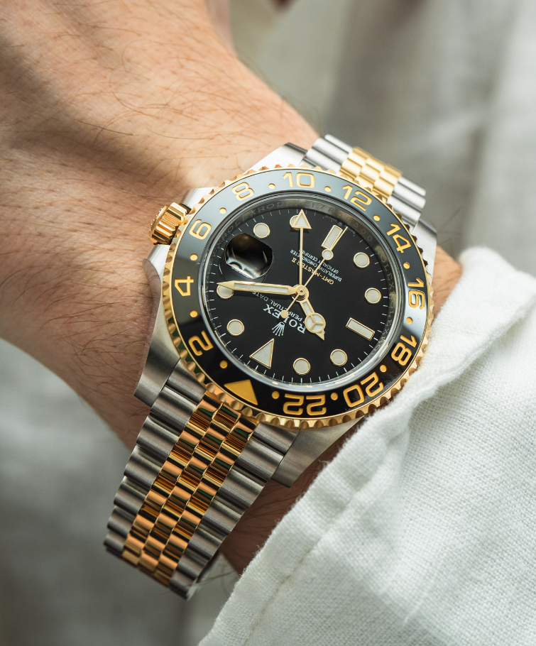 Reloj Rolex GMT-Master II, regresa una era de oro amarillo y bicolor